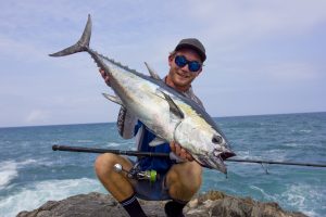 F. Jacks Boric with a healthy longtail sight casted in choppy conditions.